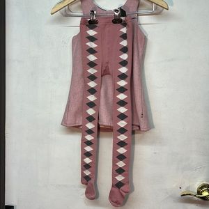 Girls size 4 Kenneth Cole Reaction pink dress/legging set
